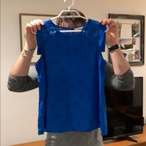 Blue Reitman’s cap sleeve top